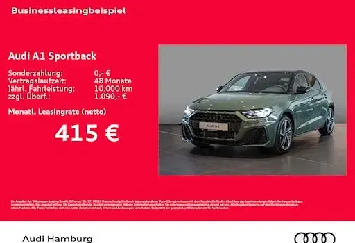 Neu Audi A1 Sportback S-Line 150 PS (110 kW) 2026 Grün Kleinwagen