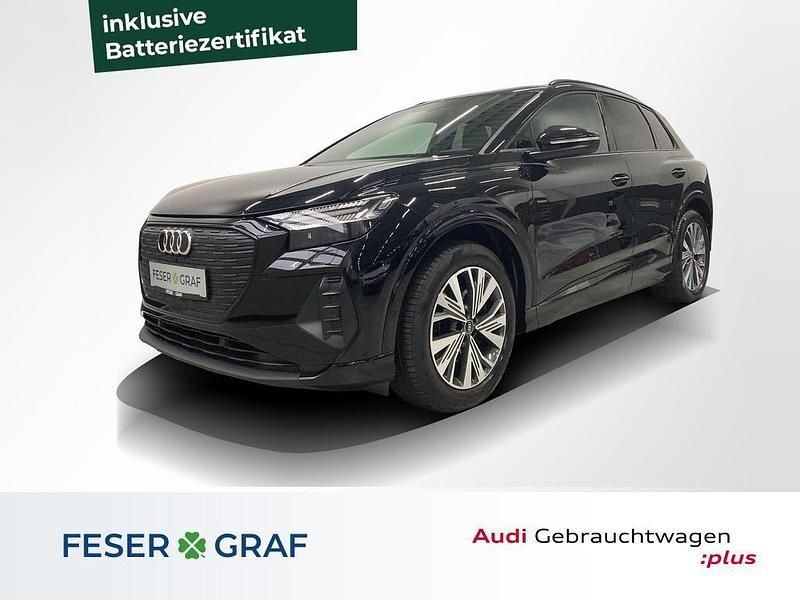 Mythosschwarz metallic Gebraucht 2023 Audi Q4 e-tron Ambiente SUV | 28.980 € (Fairer Preis) - Bild 1/4