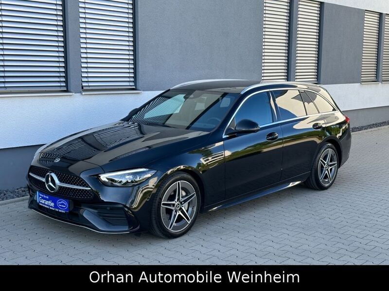 Schwarz Gebraucht 2023 Mercedes C300 AMG line Limousine | 37.999 € (Superpreis) - Bild 1/4