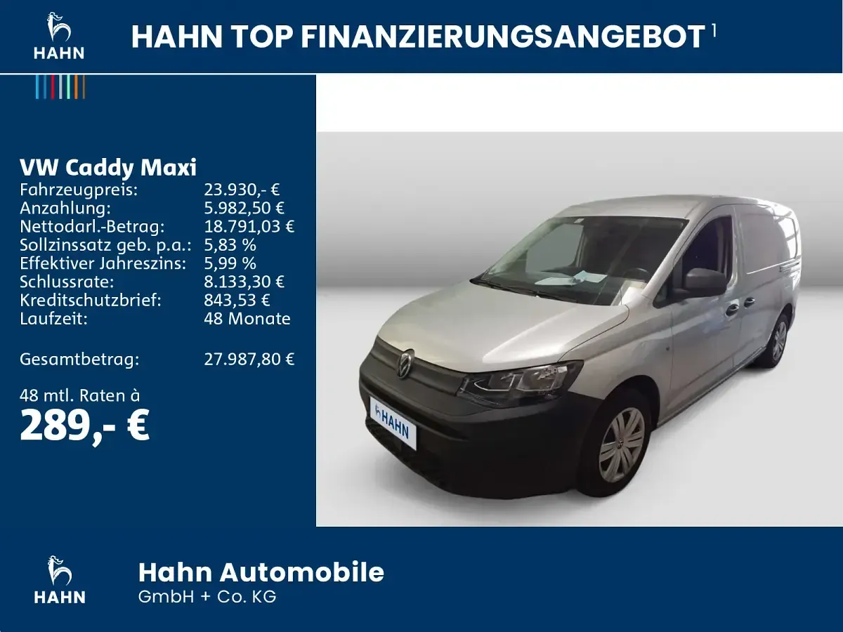 Gebraucht VW Caddy Maxi 122 PS (89 kW) 2023 Silber Van / Kleinbus