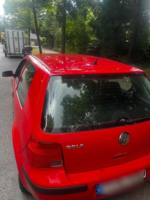 Rot Gebraucht 1999 VW Golf IV Kleinwagen | 450 € (Superpreis) - Bild 1/4