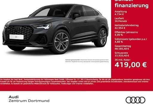 Gebraucht Audi Q3 Sportback S-Line 193 PS (141 kW) 2025 Grau SUV