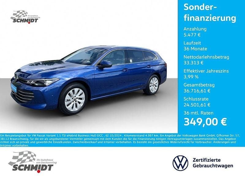 Blau Gebraucht 2024 VW Passat Business Kombi | 38.790 € (Superpreis) - Bild 1/4