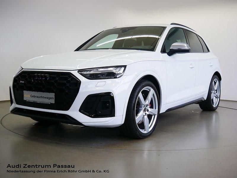 Gletscherweiss metallic Gebraucht 2021 Audi SQ5 Ambiente SUV | 53.270 € (Teuer) - Bild 1/4