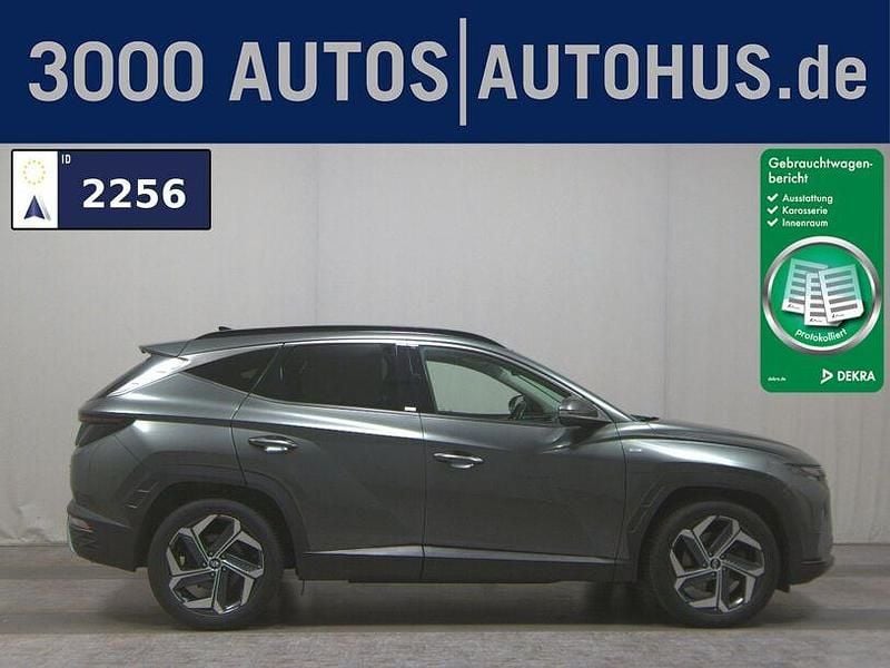 Amazon grey / met Gebraucht 2021 Hyundai Tucson Prime SUV | 21.380 € (Superpreis) - Bild 1/4