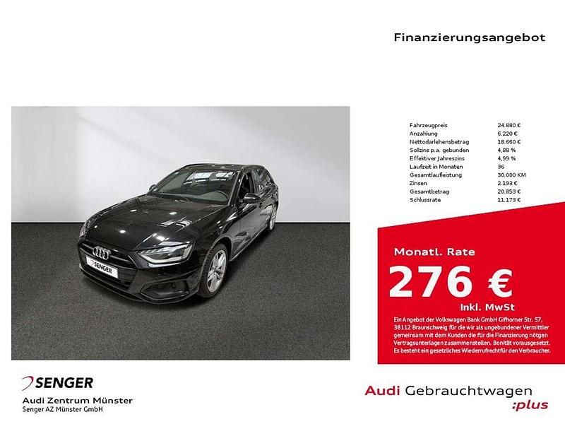 Second-hand Audi A4 Advanced 163 CP (119 kW) 2022 Negru Break