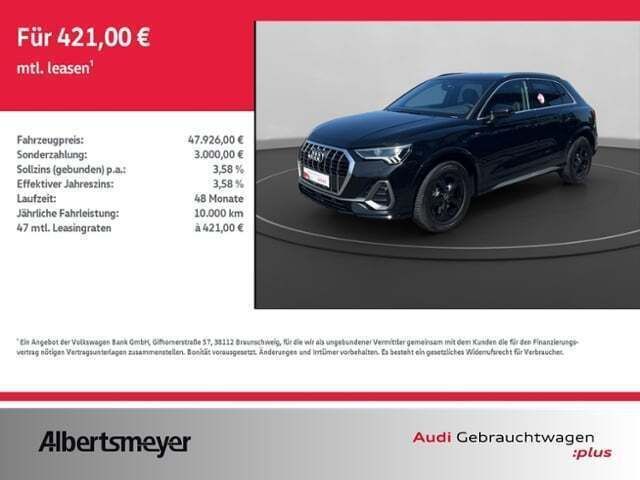 Schwarz Gebraucht 2024 Audi Q3 Ambiente SUV | 47.926 € (Teuer) - Bild 1/4