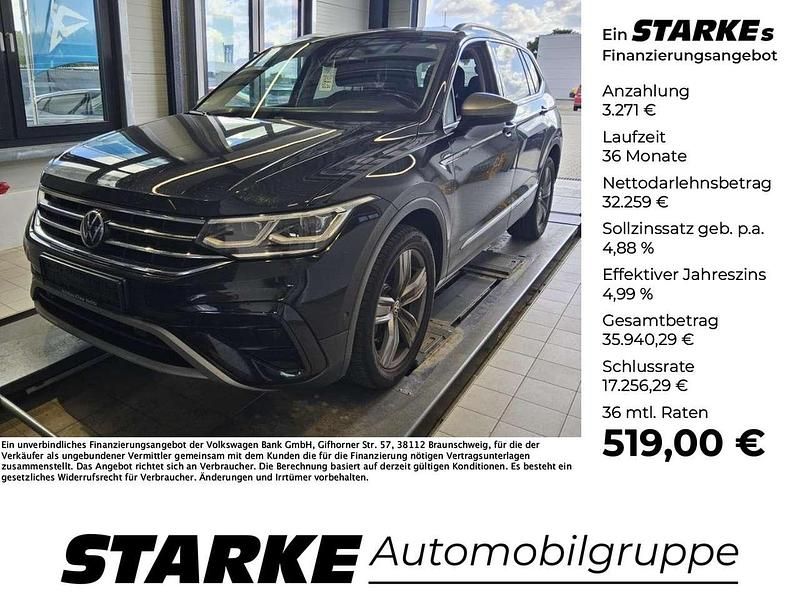 Schwarz (deep black perleffekt) Gebraucht 2021 VW Tiguan Allspace Elegance SUV | 34.890 € (Etwas zu teuer) - Bild 1/4