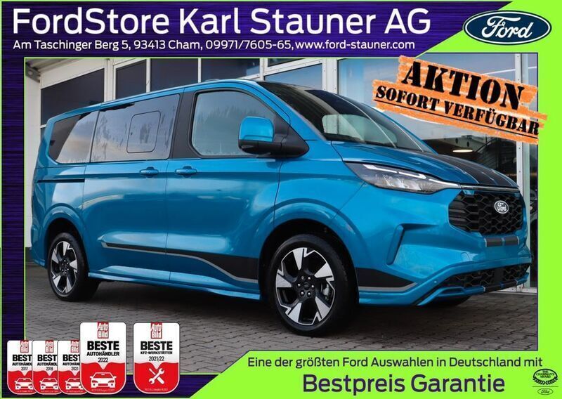 Blue metallic Neu 2025 Ford Tourneo Custom Sport Van / Kleinbus | 56.980 € (Guter Preis) - Bild 1/4