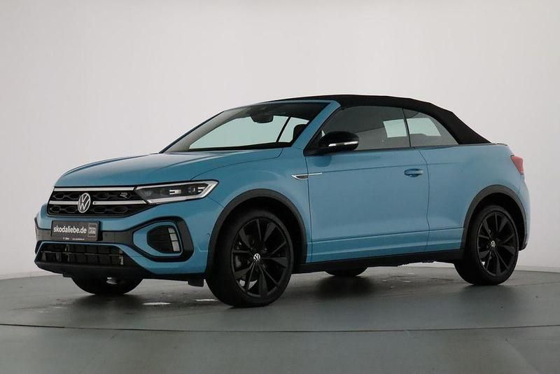Blau Gebraucht 2023 VW T-Roc Cabriolet R-line Cabrio | 29.889 € (Superpreis) - Bild 1/4
