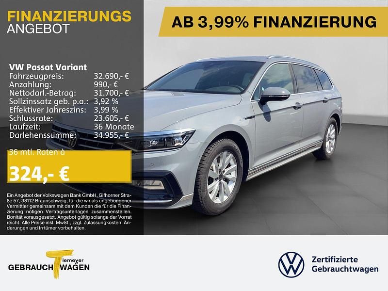 Grau Gebraucht 2023 VW Passat R-line Kombi | 31.990 € (Superpreis) - Bild 1/4