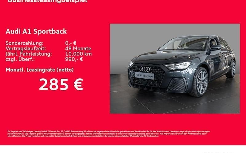 Schwarz Neu 2025 Audi A1 Sportback Kleinwagen | 27.314 € (Guter Preis) - Bild 1/4