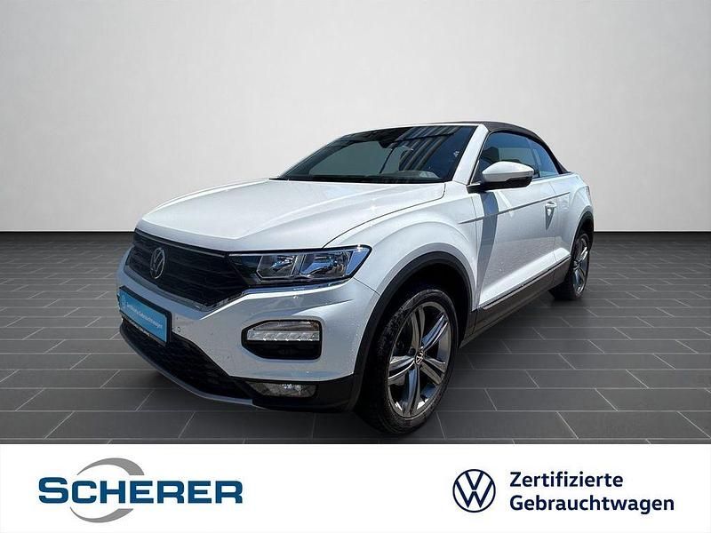 Pure white schwarz Gebraucht 2021 VW T-Roc Cabriolet Style Cabrio | 26.980 € (Guter Preis) - Bild 1/3