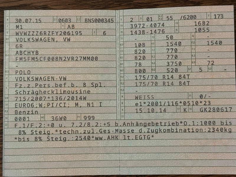 Gebraucht VW Polo LOUNGE 75 PS (55 kW) 2015 Weiß Kleinwagen