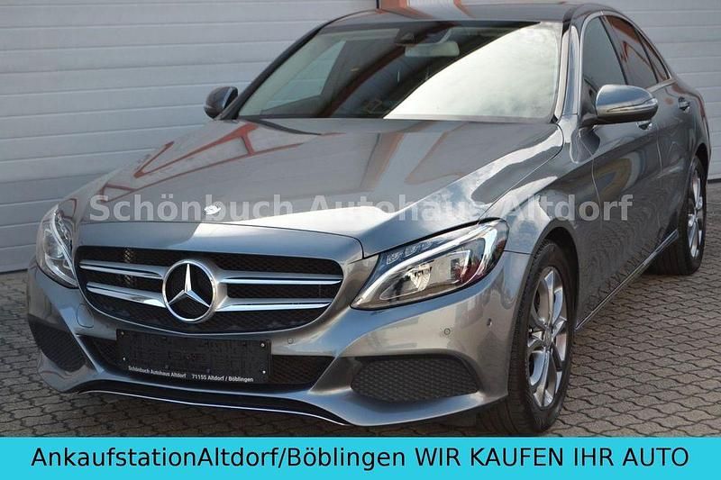 Selenitgrau metallic Gebraucht 2017 Mercedes C180 Avantgarde Limousine | 16.990 € (Guter Preis) - Bild 1/4