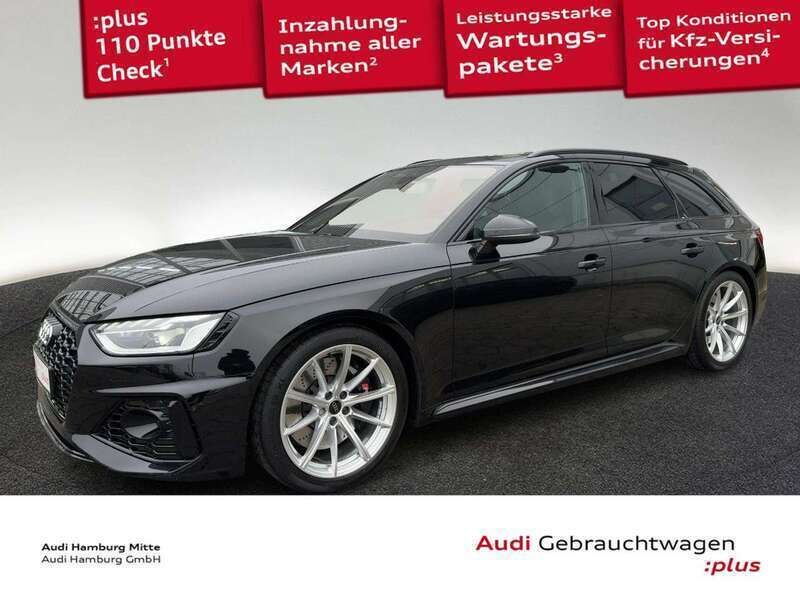 Mythosschwarz metallic Gebraucht 2024 Audi RS4 Ambiente Kombi | 75.450 € (Superpreis) - Bild 1/3