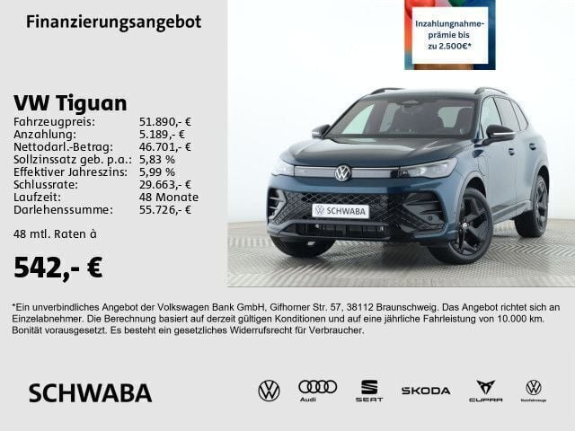 Nightshade blue metallic Gebraucht 2025 VW Tiguan R-line SUV | 51.890 € (Superpreis) - Bild 1/4