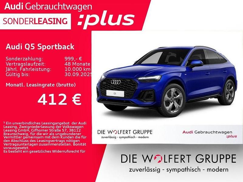 Blau Gebraucht 2024 Audi Q5 Sportback S-Line SUV | 49.880 € (Fairer Preis) - Bild 1/4