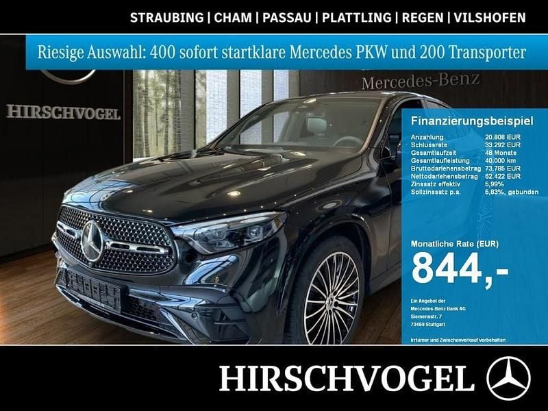 Metalliclack obsidianschwarz Gebraucht 2025 Mercedes GLC450 AMG line Coupé | 82.570 € (Fairer Preis) - Bild 1/4