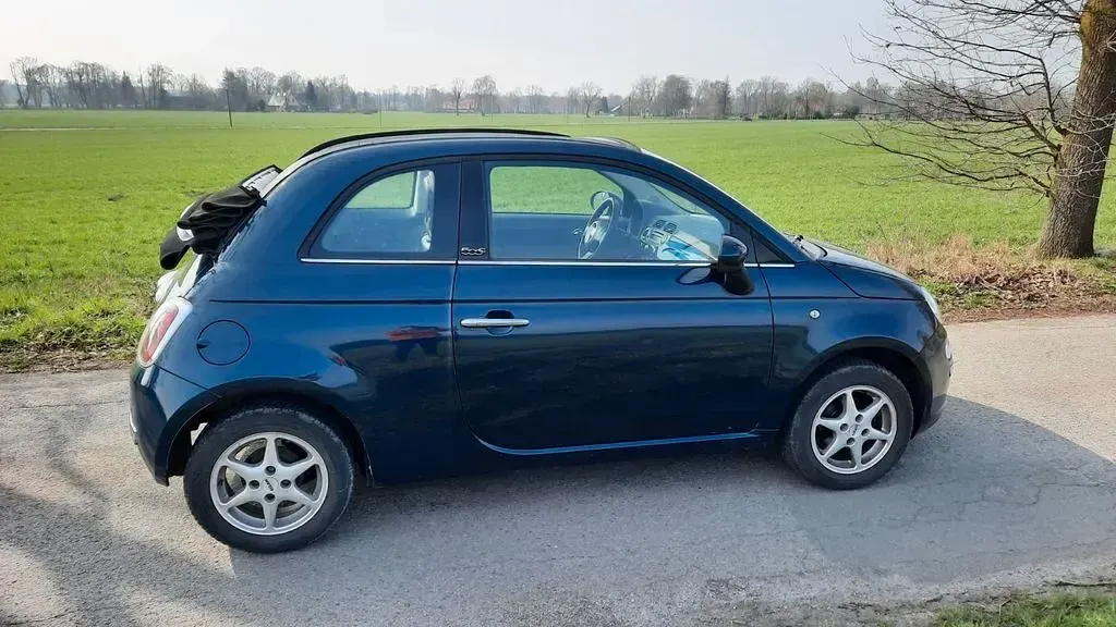 Używany Fiat 500C 69 KM (50 kW) 2012 Niebieski Kabriolet