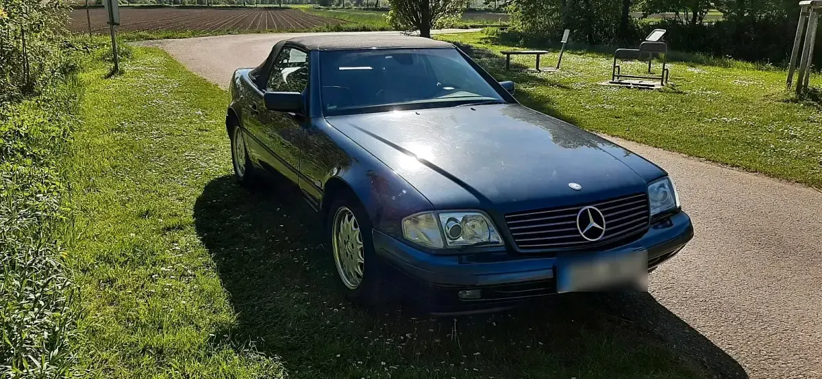 Gebraucht Mercedes SL320 231 PS (169 kW) 1998 Blau Cabrio