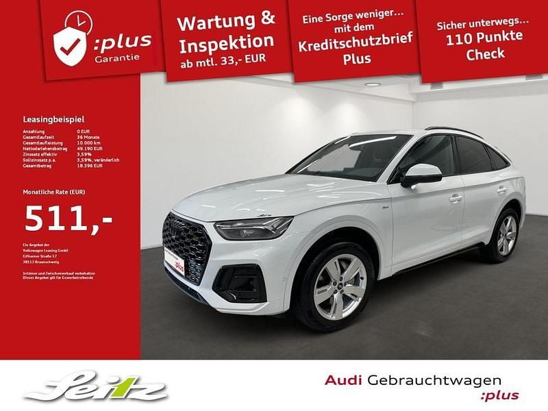 Gletscherweiß metallic Gebraucht 2024 Audi Q5 Sportback S-Line SUV | 49.190 € (Guter Preis) - Bild 1/2