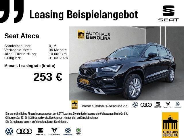 Neu Seat Ateca 150 PS (110 kW) 2026 Schwarz SUV