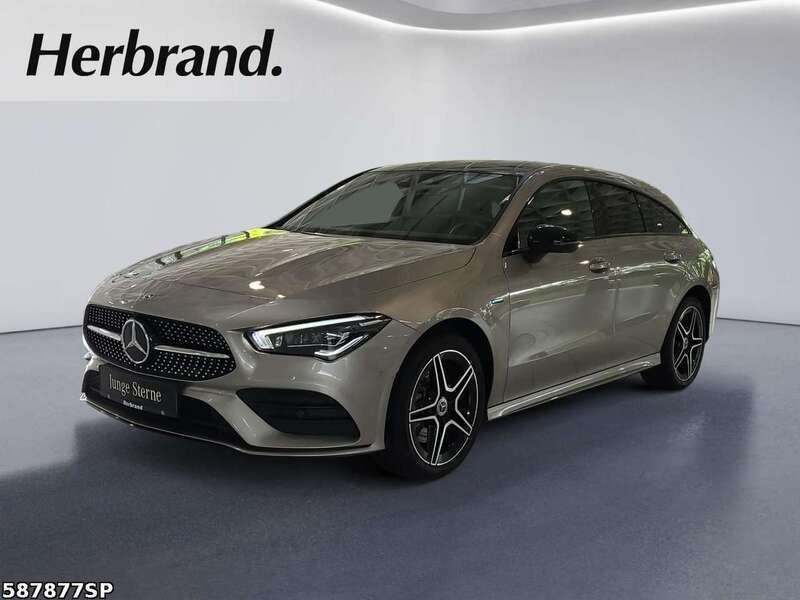 Mojavesilber Gebraucht 2020 Mercedes CLA250e AMG line Limousine | 27.990 € (Superpreis) - Bild 1/4
