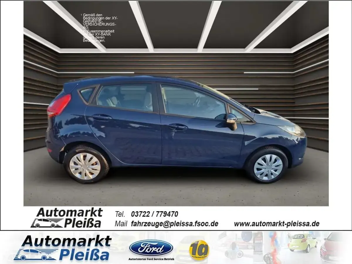 Gebraucht Ford Fiesta Trend 82 PS (60 kW) 2008 Blau Kleinwagen