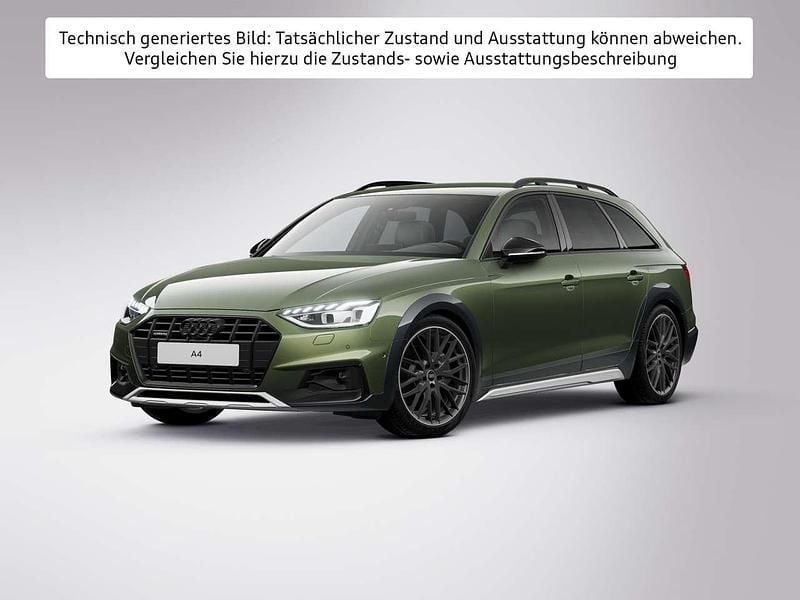 Distriktgrün metallic Gebraucht 2025 Audi A4 Allroad Sport Kombi | 54.929 € - Bild 1/4