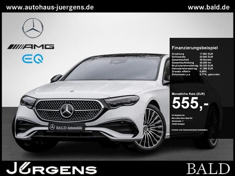Manufaktur opalithweiß bright Gebraucht 2024 Mercedes E200 AMG Limousine | 56.880 € (Etwas zu teuer) - Bild 1/4