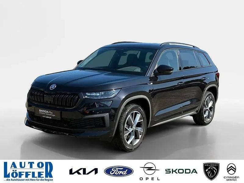 Schwarz Gebraucht 2024 Skoda Kodiaq SportLine SUV | 42.440 € (Superpreis) - Bild 1/4