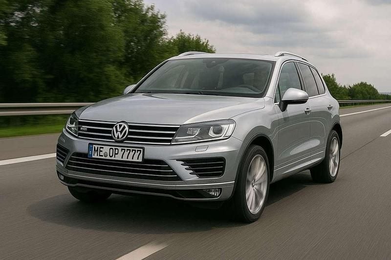 Silber Gebraucht 2016 VW Touareg R-line SUV | 26.499 € (Fairer Preis) - Bild 1/4