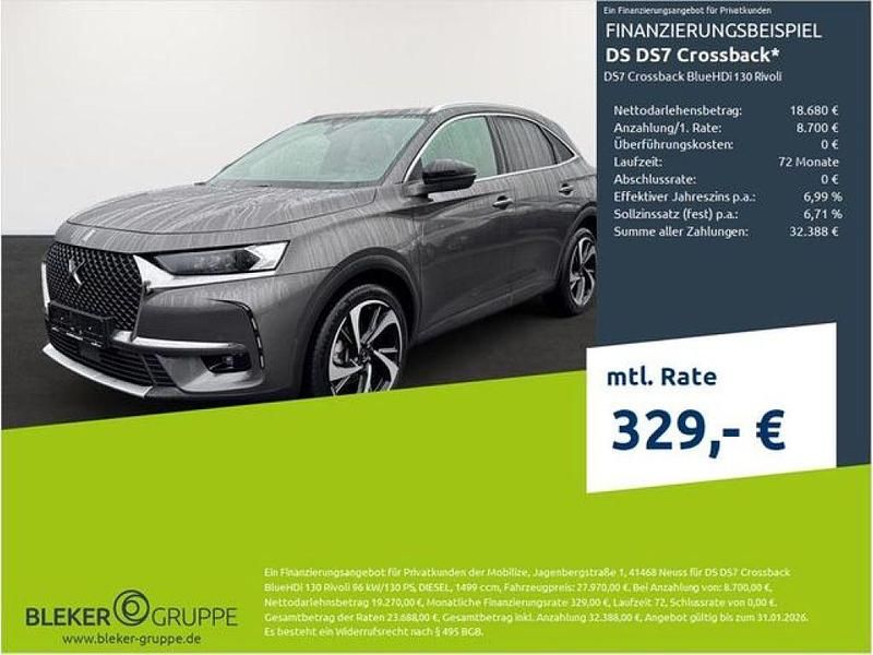 Grau Gebraucht 2022 DS Automobiles DS7 Crossback Rivoli SUV | 25.780 € (Guter Preis) - Bild 1/3