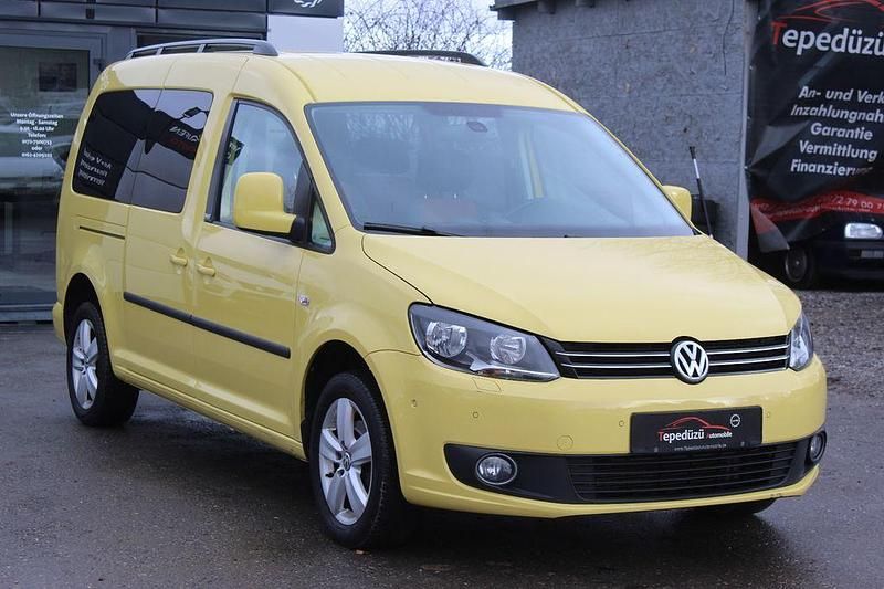 Gebraucht VW Caddy Maxi Edition 105 PS (77 kW) 2013 Gelb Van / Kleinbus