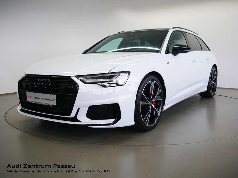 Gletscherweiß metallic Gebraucht 2023 Audi A6 S-Line Kombi | 47.260 € (Teuer) - Bild 1/4
