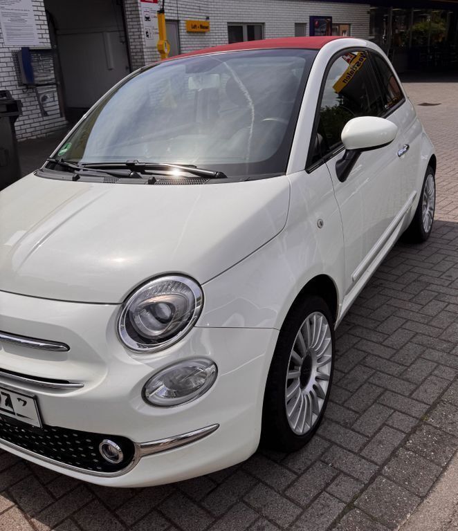Weiß Gebraucht 2018 Fiat 500C Lounge Cabrio | 9.600 € (Guter Preis) - Bild 1/4