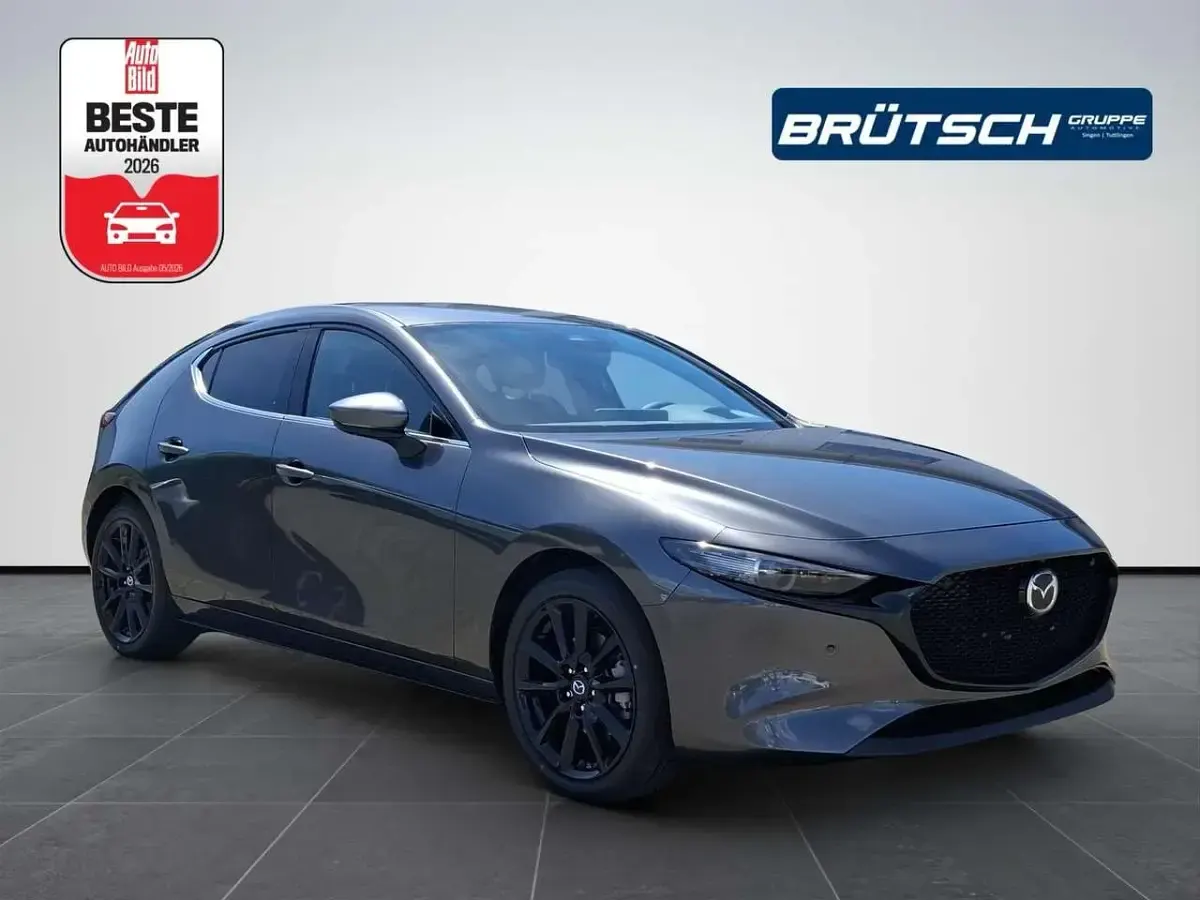 Neu Mazda 3 Exclusive-Line 186 PS (136 kW) 2026 Machine gray metallic Limousine