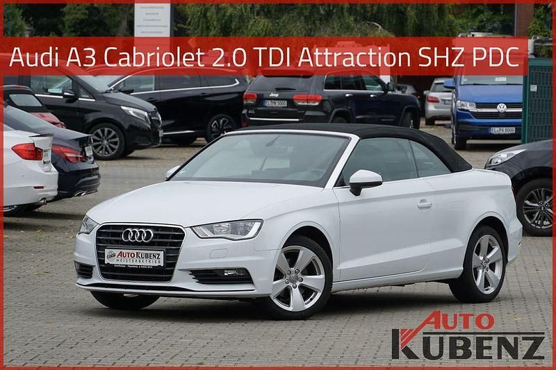 Weiß Gebraucht 2015 Audi A3 Cabriolet Attraction Cabrio | 12.390 € (Fairer Preis) - Bild 1/4