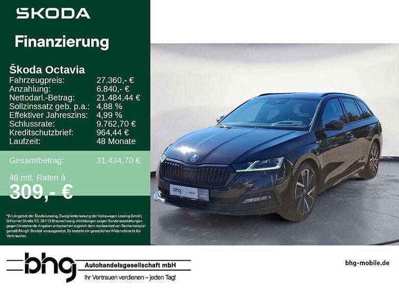 Blackmagic perleffekt Gebraucht 2022 Skoda Octavia SportLine Kombi | 27.360 € (Fairer Preis) - Bild 1/4