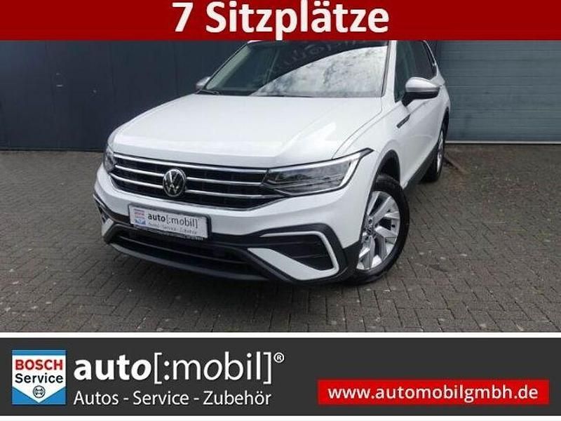 Weiss Gebraucht 2024 VW Tiguan Allspace Life SUV | 35.480 € (Fairer Preis) - Bild 1/3