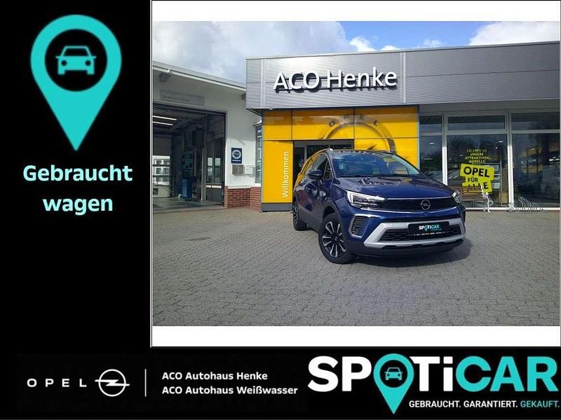 Nautic blau metallic/dach in d Gebraucht 2022 Opel Crossland Elegance SUV | 17.890 € (Fairer Preis) - Bild 1/4