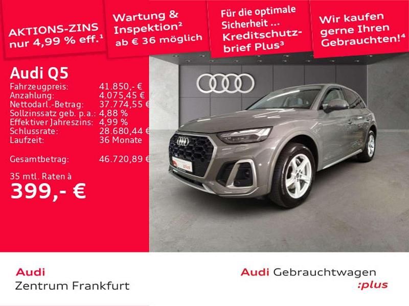 Grau Gebraucht 2022 Audi Q5 S-Line SUV | 41.850 € (Fairer Preis) - Bild 1/3