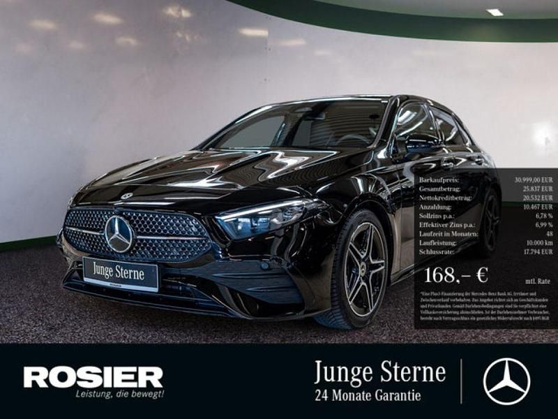 Schwarz / nachtschwarz Gebraucht 2024 Mercedes 200 AMG Coupé | 30.999 € (Superpreis) - Bild 1/3