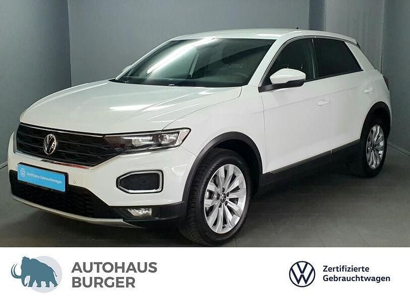 Pure white (weiß), Gebraucht 2021 VW T-Roc Sportline SUV | 21.980 € (Guter Preis) - Bild 1/4