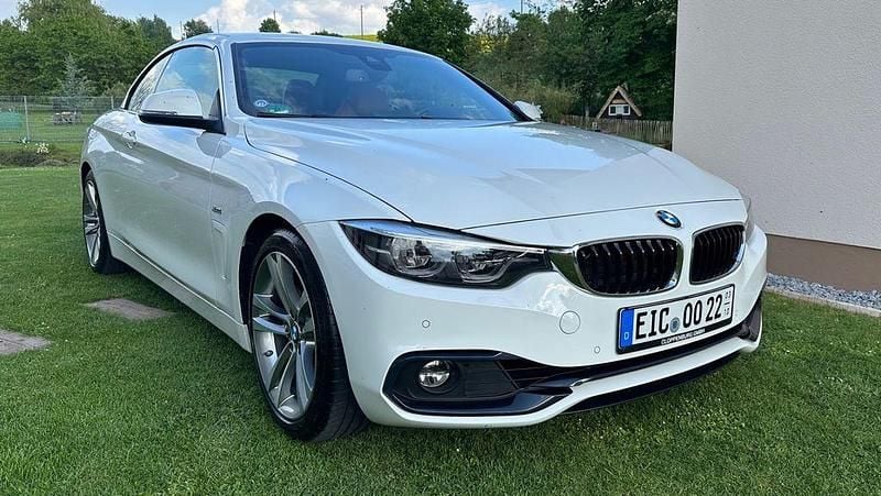 Weiß Gebraucht 2018 BMW 420 Sport Line Cabrio | 27.800 € (Fairer Preis) - Bild 1/4