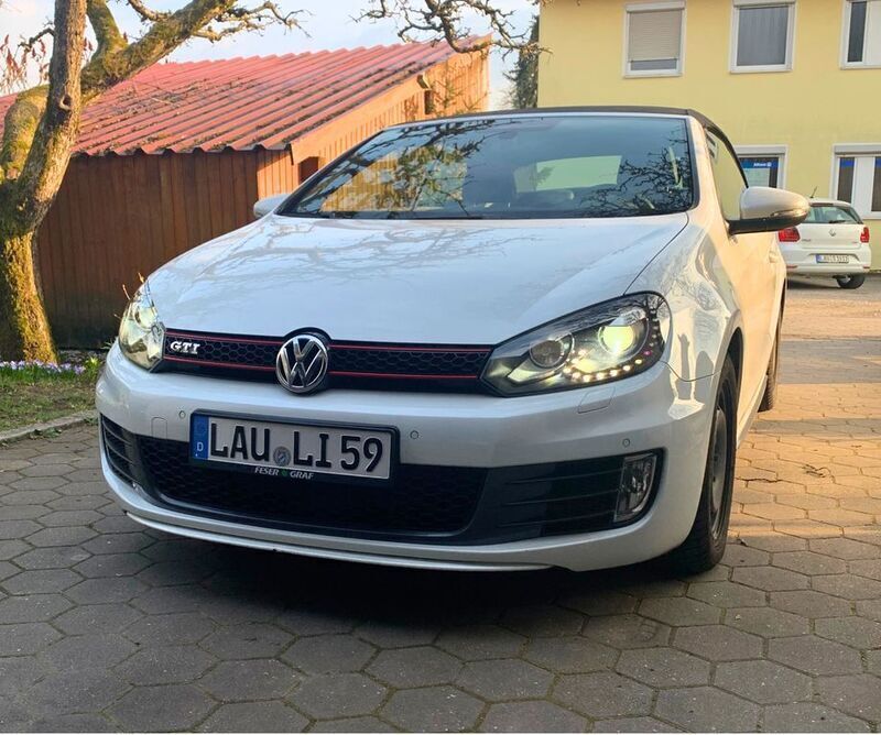 Weiß Gebraucht 2013 VW Golf Cabriolet GTI Cabrio | 20.000 € - Bild 1/4