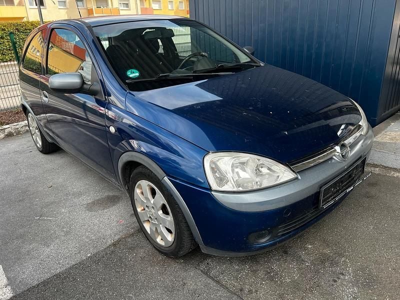 Blau Gebraucht 2003 Opel Corsa Kleinwagen | 500 € (Guter Preis) - Bild 1/4