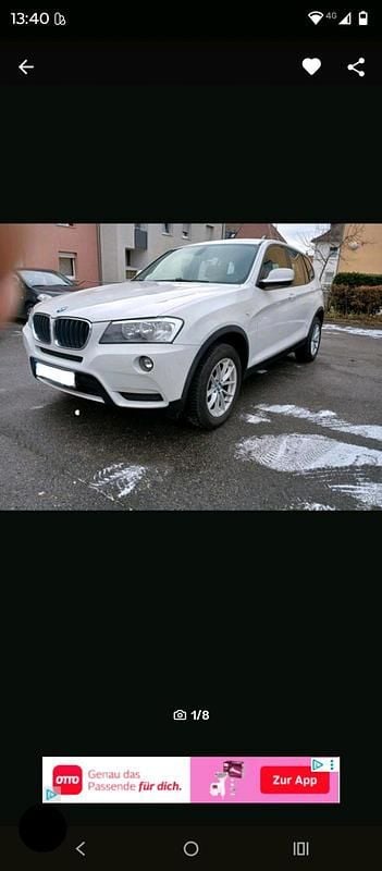 Gebraucht BMW X3 184 PS (135 kW) 2012 Weiß SUV