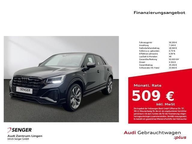 Mythosschwarz metallic Gebraucht 2024 Audi Q2 S-Line SUV | 36.200 € (Etwas zu teuer) - Bild 1/4